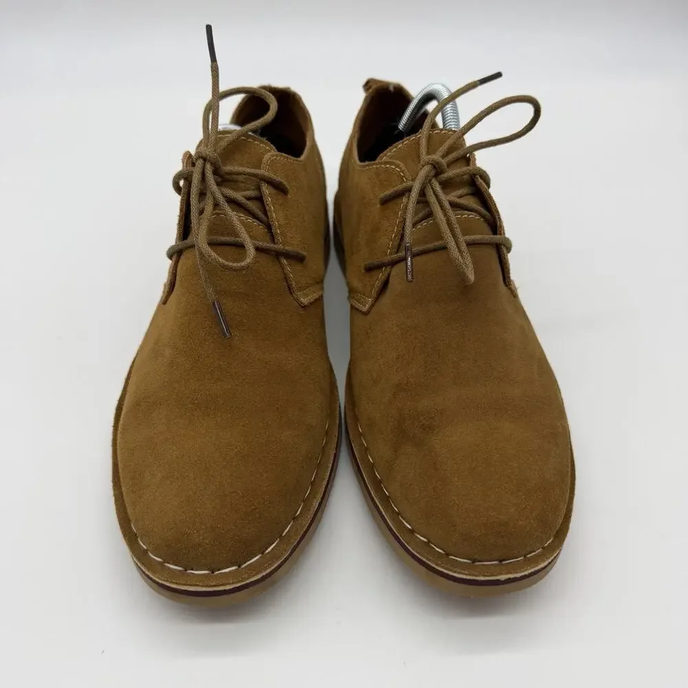 Propet Finn Mens 11.5 Wide E Tan Suede Oxford Shoes MCX022S Comfort Lace Up